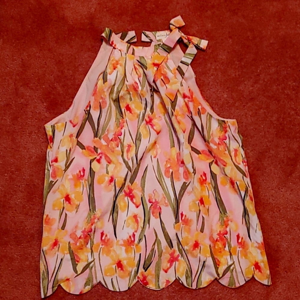 Maison Jules sleeveless floral top